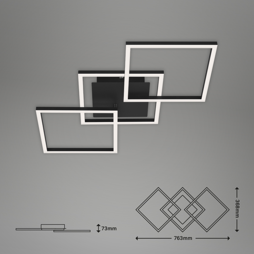 Brilo - LED-himmennyskattokruunu FRAME LED/30W/230V