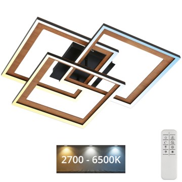 Brilo - LED-himmennyskattokruunu FRAME LED/45W/230V 2700-6500K + kauko-ohjaus