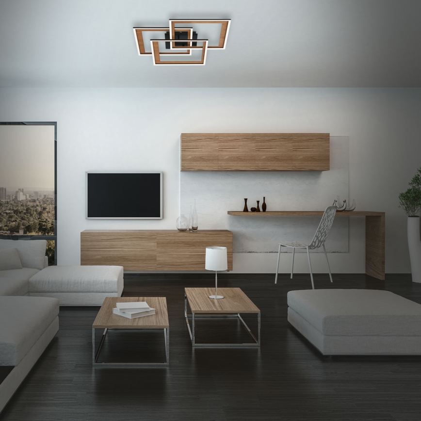 Brilo - LED-himmennyskattokruunu FRAME LED/45W/230V 2700-6500K + kauko-ohjaus