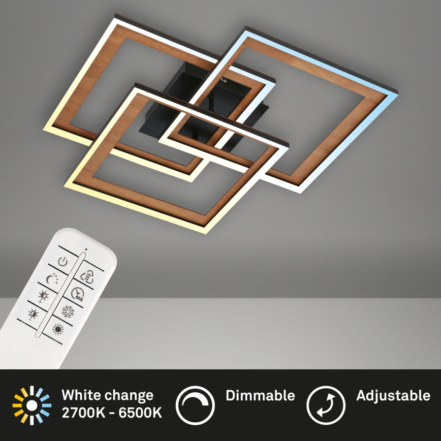 Brilo - LED-himmennyskattokruunu FRAME LED/45W/230V 2700-6500K + kauko-ohjaus