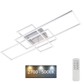 Brilo - LED-himmennyskattokruunu FRAME LED/51W/230V 2700-5000K mattakromi + kauko-ohjaus