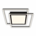 Brilo - LED kattovalaisin 2xLED/16W/230V + LED/19W 51,5x51,5 cm musta