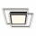 Brilo - LED kattovalaisin 2xLED/16W/230V + LED/19W 51,5x51,5 cm musta