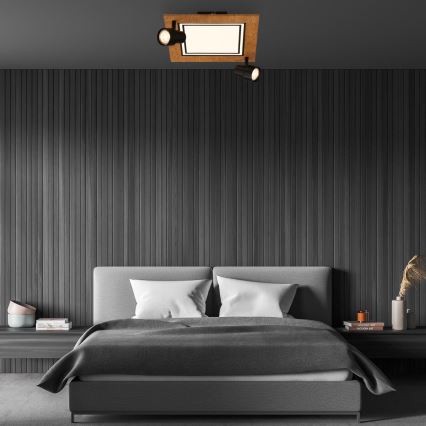 Brilo - LED-kattovalaisin LED/12W/230V + 2xGU10/9W 3000K