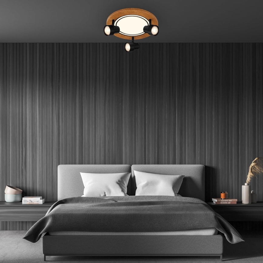 Brilo - LED-kattovalaisin LED/12W/230V + 3xGU10/9W 3000K