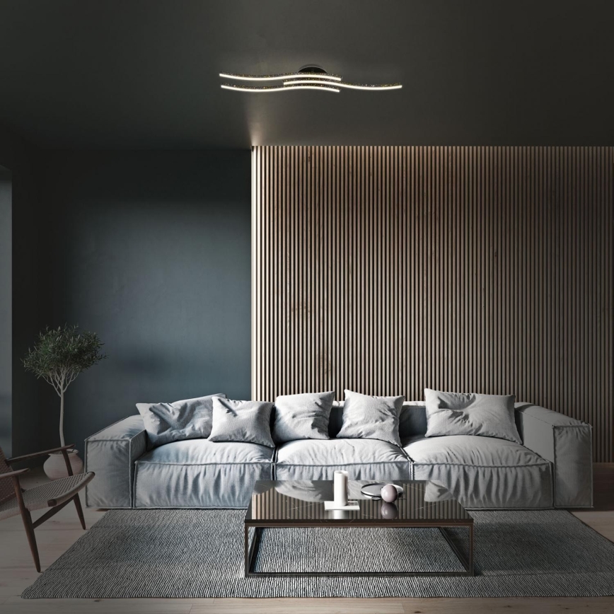Brilo - LED-kattovalaisin LED/19W/230V 3000K musta
