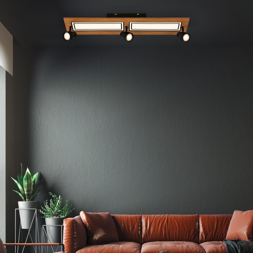 Brilo - LED-kattovalaisin LED/24W/230V + 3xGU10/9W 3000K