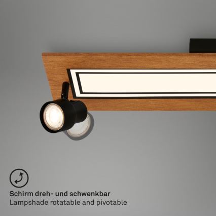 Brilo - LED-kattovalaisin LED/24W/230V + 3xGU10/9W 3000K