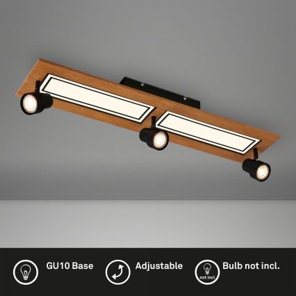 Brilo - LED-kattovalaisin LED/24W/230V + 3xGU10/9W 3000K