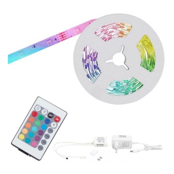 Brilo - LED RGB Himmennettävä nauha 11,5m LED/24W/230V + kauko-ohjaus