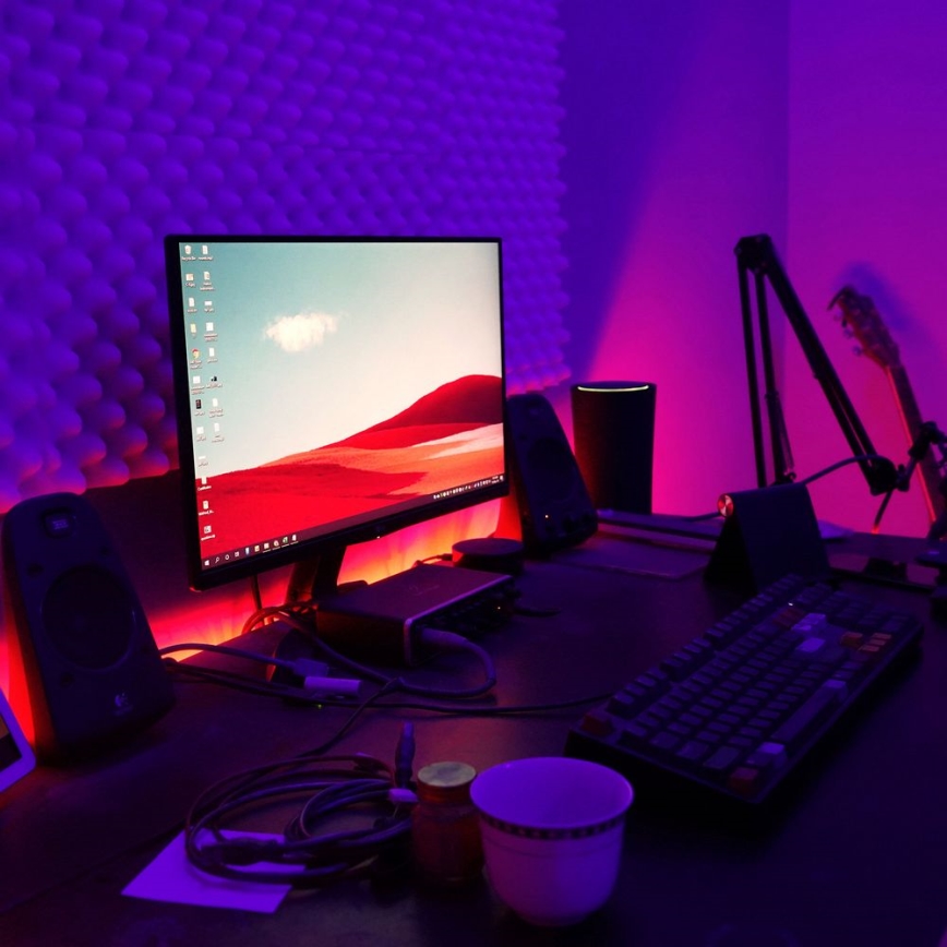 Brilo - LED RGB Himmennettävä nauha 11,5m LED/24W/230V + kauko-ohjaus