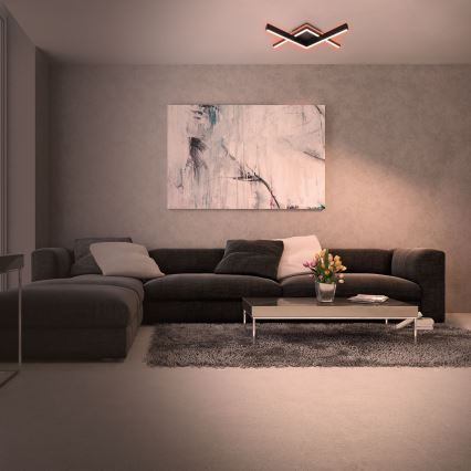 Brilo - LED RGBW Himmennettävä kiinteä kattokruunu FRAME 2xLED/9W/230V 2700-6500K + kauko-ohjaus