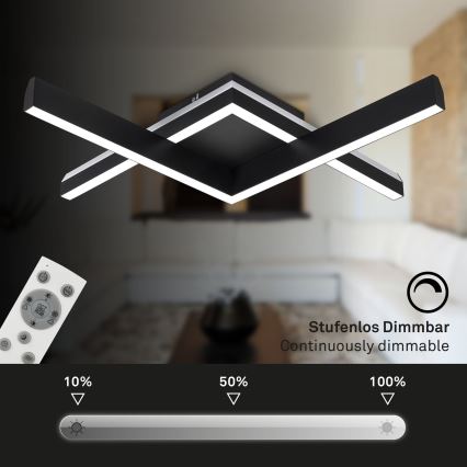 Brilo - LED RGBW Himmennettävä kiinteä kattokruunu FRAME 2xLED/9W/230V 2700-6500K + kauko-ohjaus