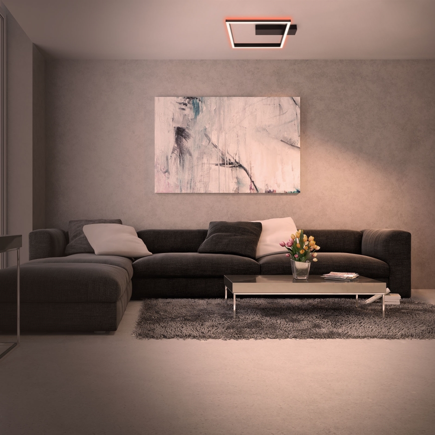 Brilo - LED RGBW Himmennettävä kiinteä kattokruunu FRAME LED/18W/230V 2700-6500K + kauko-ohjaus
