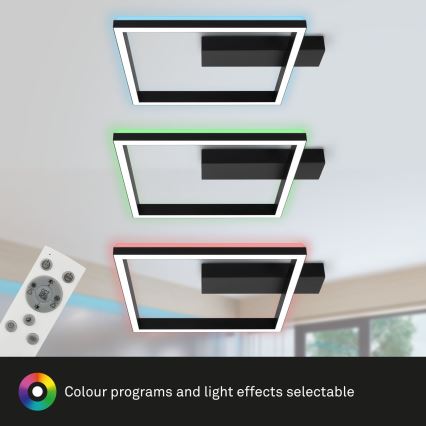 Brilo - LED RGBW Himmennettävä kiinteä kattokruunu FRAME LED/18W/230V 2700-6500K + kauko-ohjaus