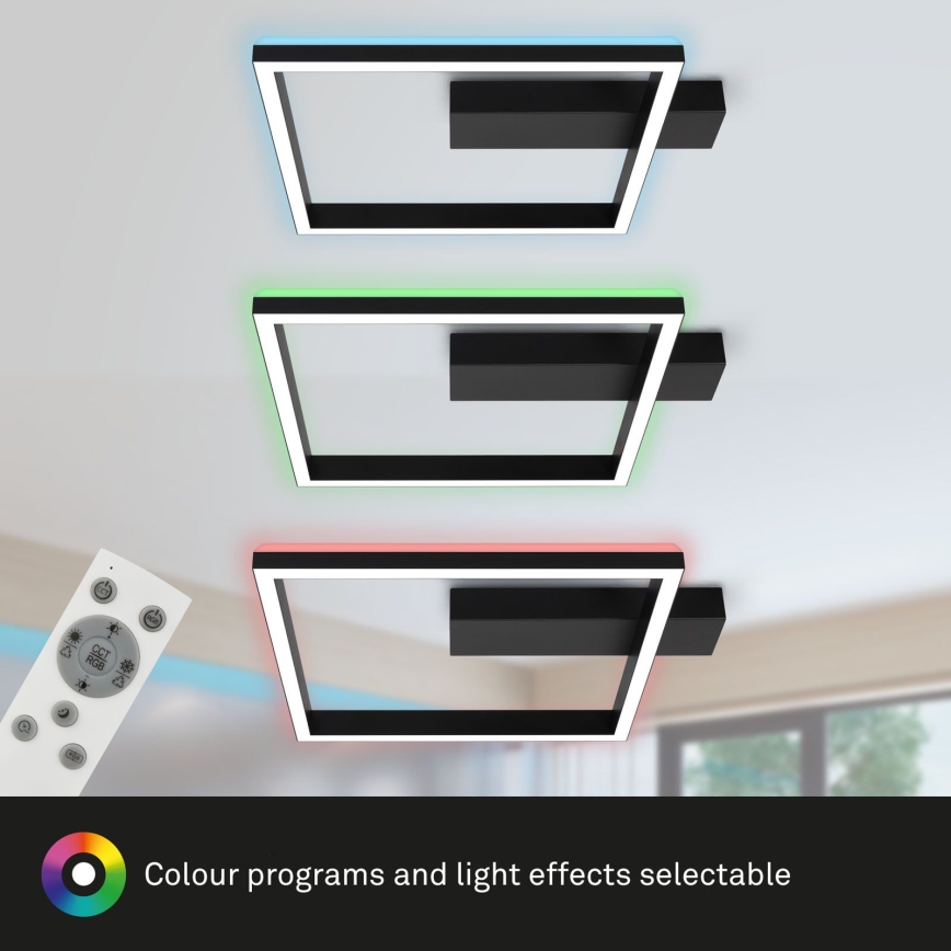 Brilo - LED RGBW Himmennettävä kiinteä kattokruunu FRAME LED/18W/230V 2700-6500K + kauko-ohjaus