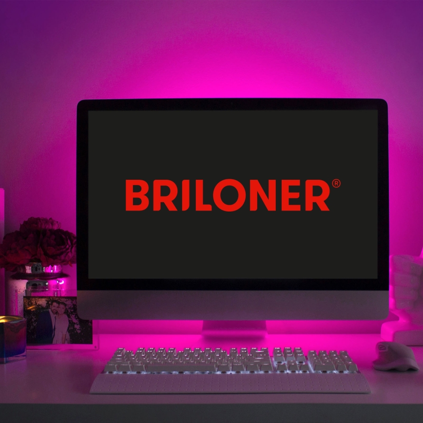Brilo - LED RGBW Himmennettävä nauha 6,5m LED/18W/230V Wi-Fi Tuya + kauko-ohjaus