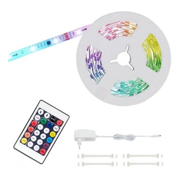 Brilo - LED RGBW Himmennettävä nauha 6,5m LED/24W/230V + kauko-ohjaus
