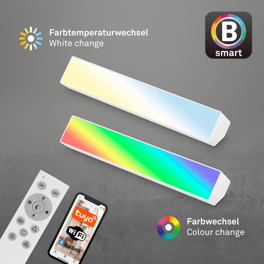 Brilo - LED RGBW Himmennettävä pöytävalaisin LED/9W/230V 3000-6500K Wi-Fi Tuya + kauko-ohjaus