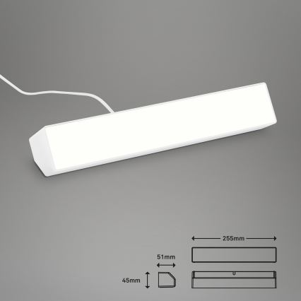 Brilo - LED RGBW Himmennettävä pöytävalaisin LED/9W/230V 3000-6500K Wi-Fi Tuya + kauko-ohjaus