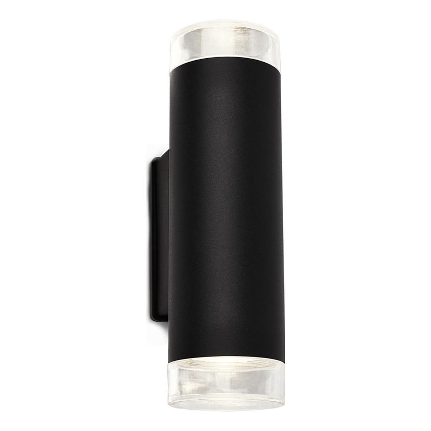 Brilo - LED-ulkoseinävalaisin 2xGU10/4,7W/230V IP44 4000K musta