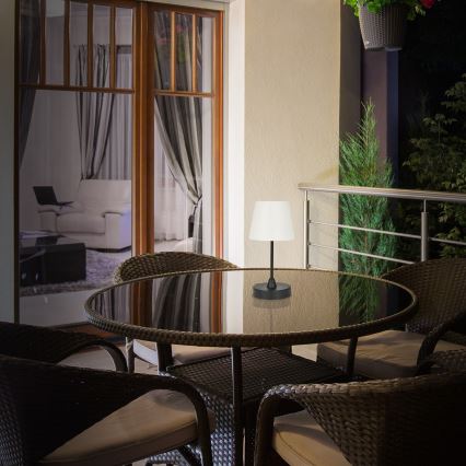Brilo - LED Ulkotila himmennettävä ladattava lamppu LED/3W/5V IP44 2000 mAh