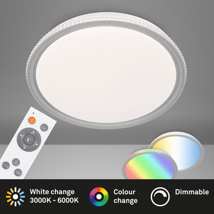 Brilo - LED RGB himmennettävä kattovalaisin LED/40W/230V 3000-6500K + kaukosäädin