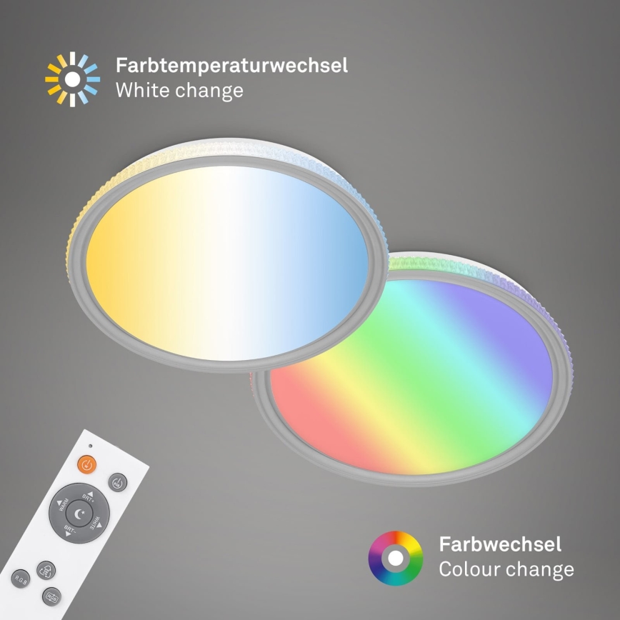 Brilo - LED RGB himmennettävä kattovalaisin LED/40W/230V 3000-6500K + kaukosäädin