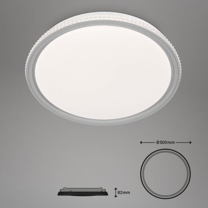 Brilo - LED RGB himmennettävä kattovalaisin LED/40W/230V 3000-6500K + kaukosäädin