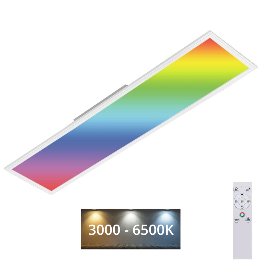 Brilo - RGBW Himmennettävä kattovalaisin SLIM LED/40W/230V 3000-6500K + kauko-ohjaus
