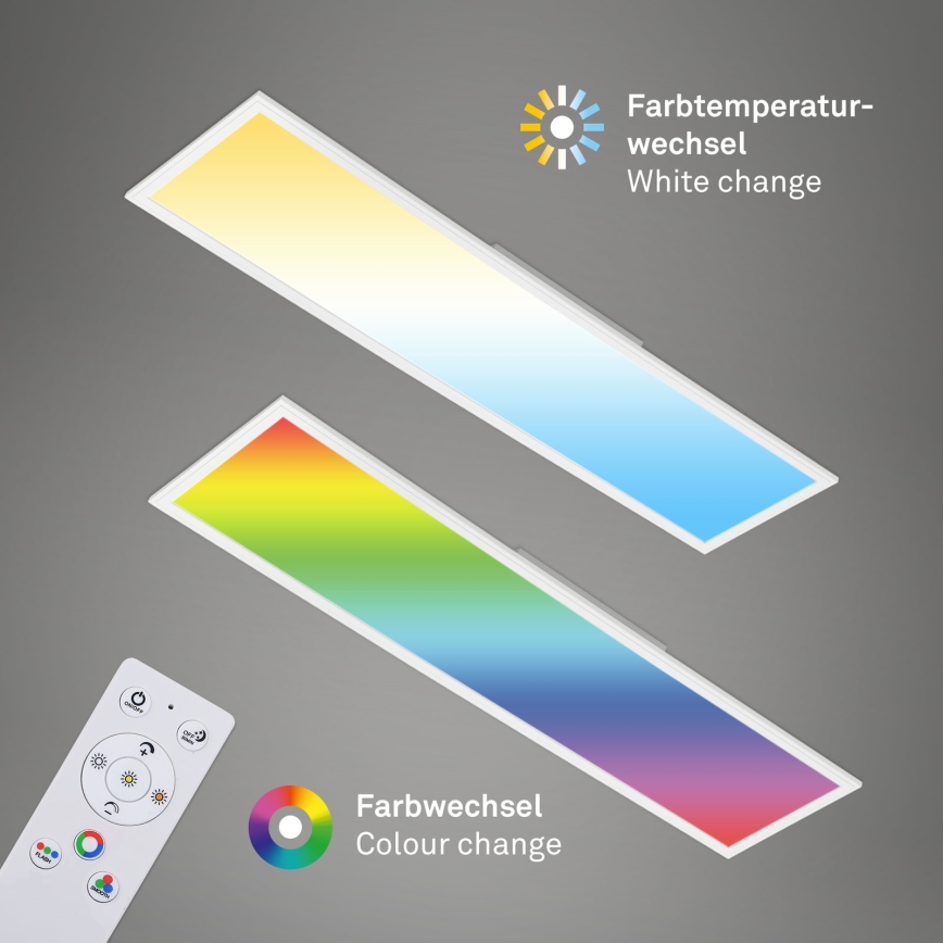 Brilo - RGBW Himmennettävä kattovalaisin SLIM LED/40W/230V 3000-6500K + kauko-ohjaus