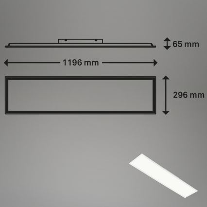 Brilo - RGBW Himmennettävä kattovalaisin SLIM LED/40W/230V 3000-6500K + kauko-ohjaus