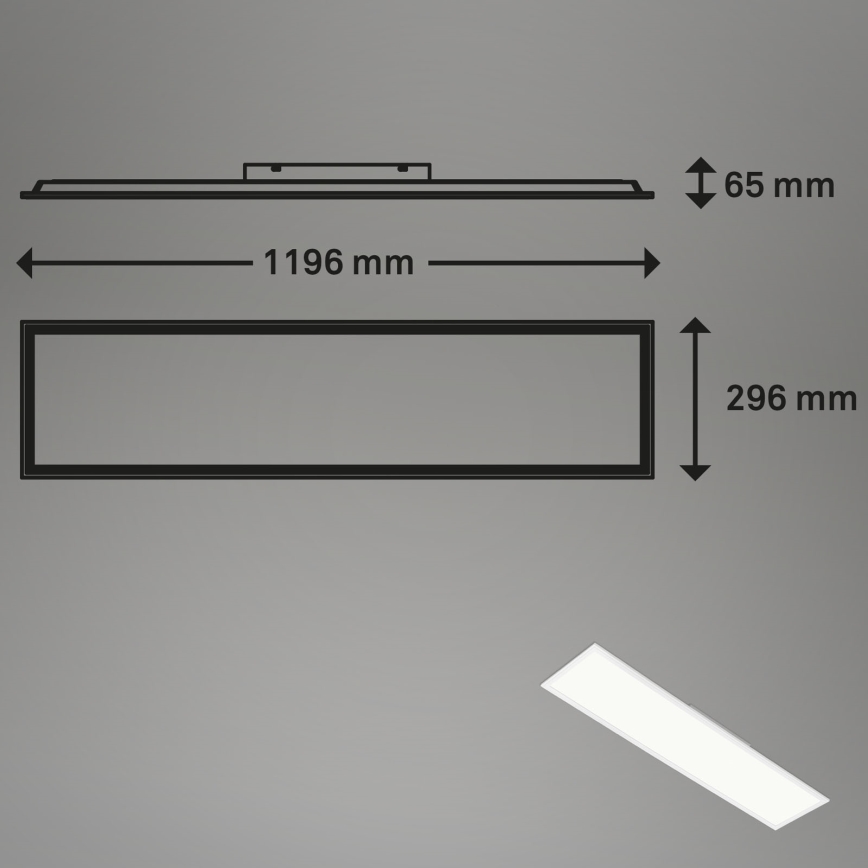 Brilo - RGBW Himmennettävä kattovalaisin SLIM LED/40W/230V 3000-6500K + kauko-ohjaus