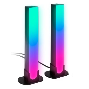Brilo - SETTI 2x LED RGBIC Himmennettävä pöytävalaisin LED/12W/230V 3000-6500K Wi-Fi Tuya