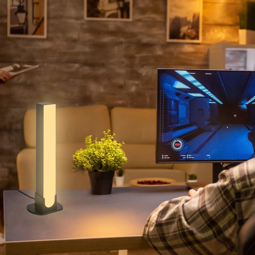 Brilo - SETTI 2x LED RGBIC Himmennettävä pöytävalaisin LED/12W/230V 3000-6500K Wi-Fi Tuya
