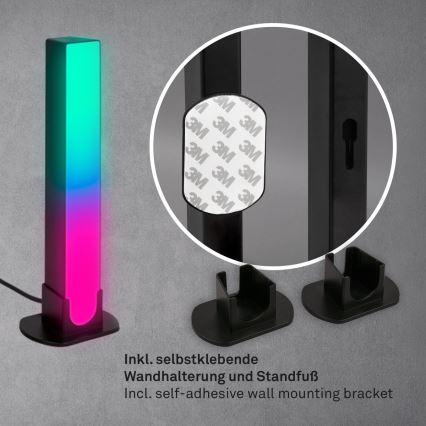 Brilo - SETTI 2x LED RGBIC Himmennettävä pöytävalaisin LED/12W/230V 3000-6500K Wi-Fi Tuya