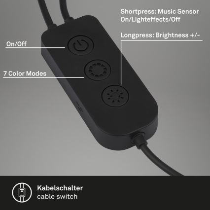 Brilo - SETTI 2x LED RGBIC Himmennettävä pöytävalaisin LED/12W/230V 3000-6500K Wi-Fi Tuya