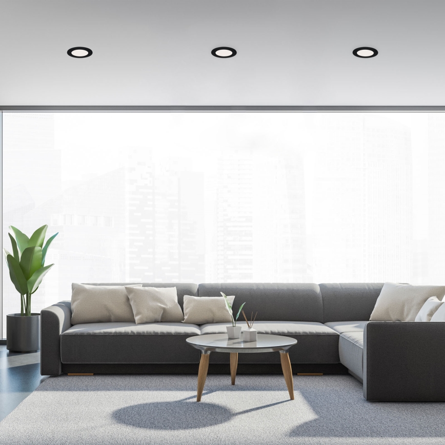 Brilo - SETTI 3x LED Kylpyhuoneen upotettava valo FLAT LED/7W/230V IP44