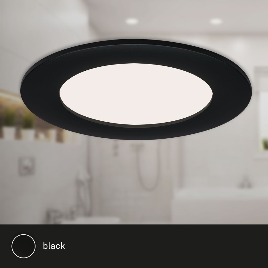 Brilo - SETTI 3x LED Kylpyhuoneen upotettava valo FLAT LED/7W/230V IP44