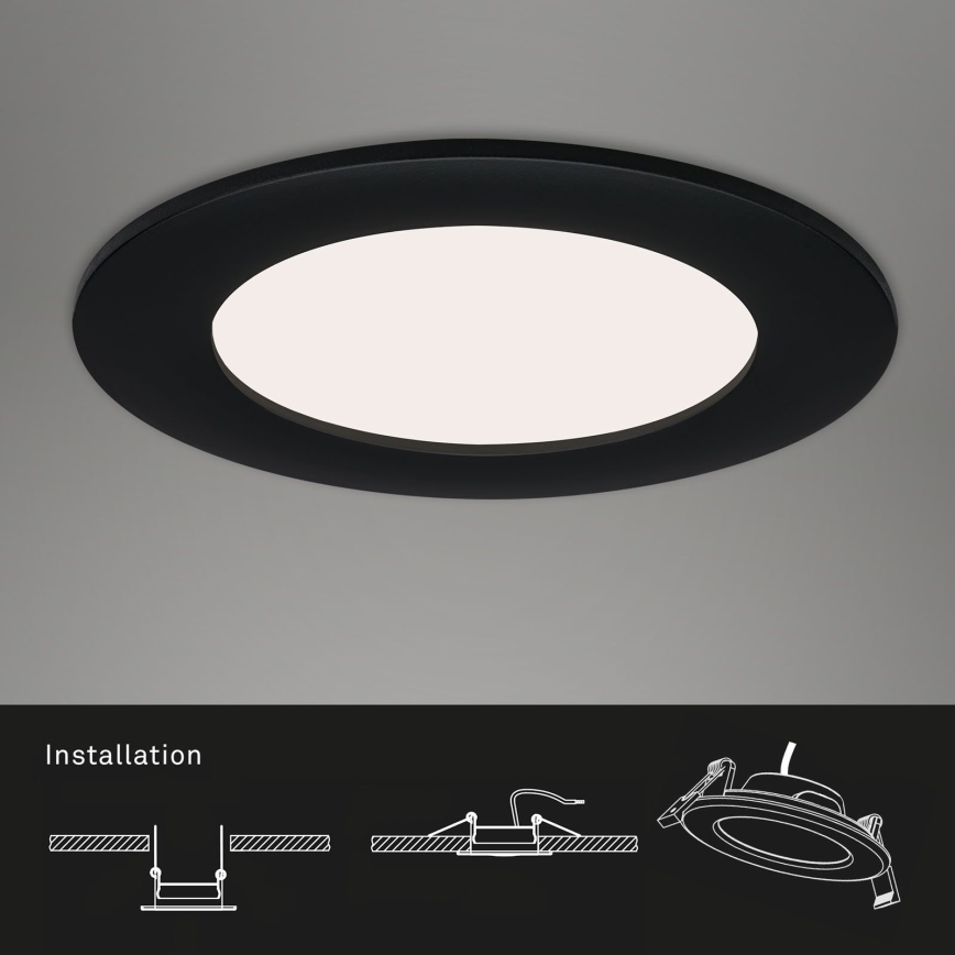 Brilo - SETTI 3x LED Kylpyhuoneen upotettava valo FLAT LED/7W/230V IP44