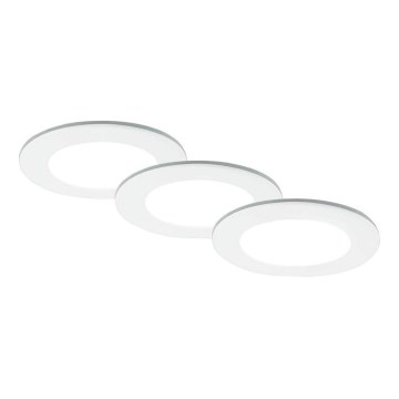 Brilo - SETTI 3x LED Kylpyhuoneen upotettava valo LED/4W/230V IP44 3000/4000K valkoinen