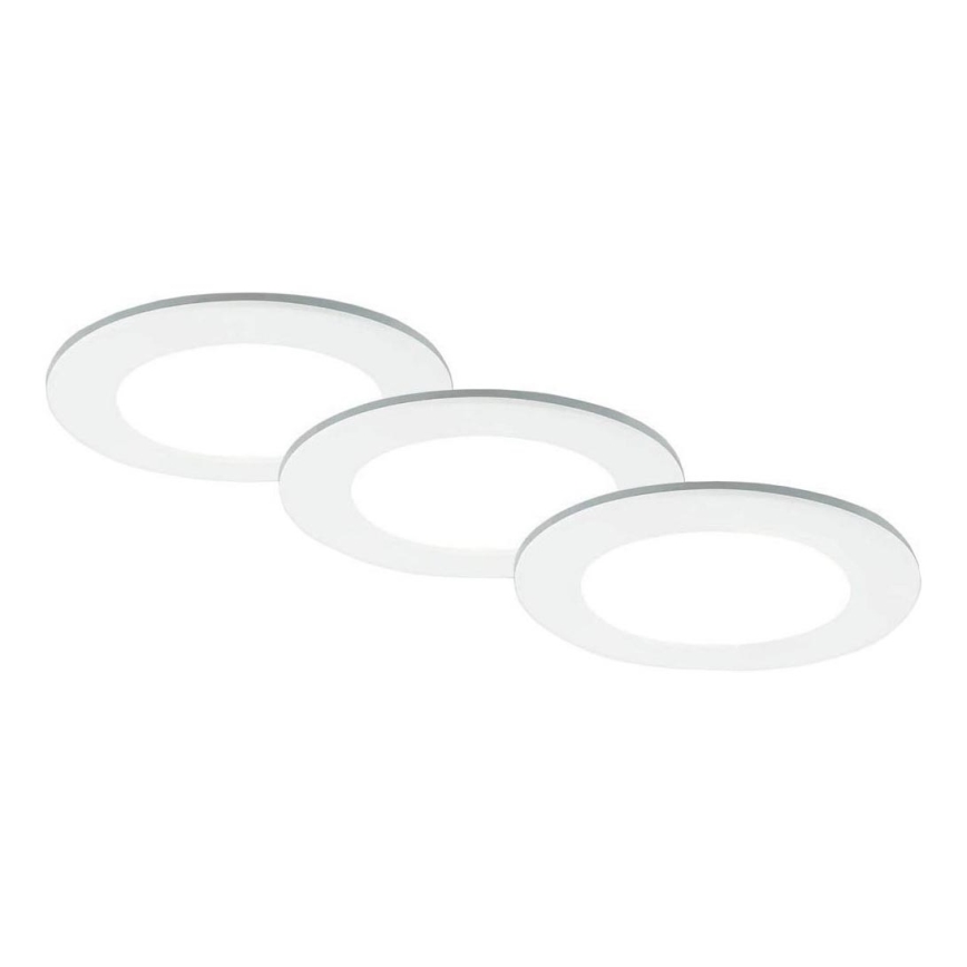 Brilo - SETTI 3x LED Kylpyhuoneen upotettava valo LED/4W/230V IP44 3000/4000K valkoinen