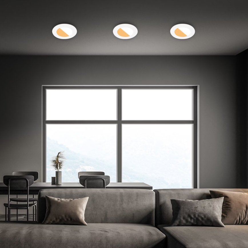 Brilo - SETTI 3x LED Kylpyhuoneen upotettava valo LED/4W/230V IP44 3000/4000K valkoinen