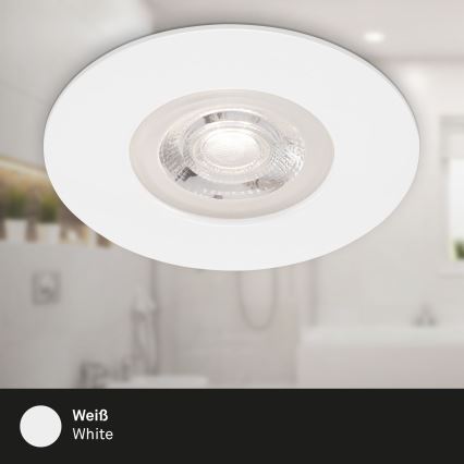 Brilo - SETTI 4x LED Kylpyhuoneen upotettava valo LED/4,9W/230V IP44 valkoinen