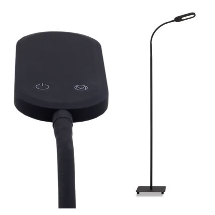 Briloner 1297-015 - LED Himmennettävä joustava lattialamppu LED/6,6W/230V 3000K/4000K/6000K