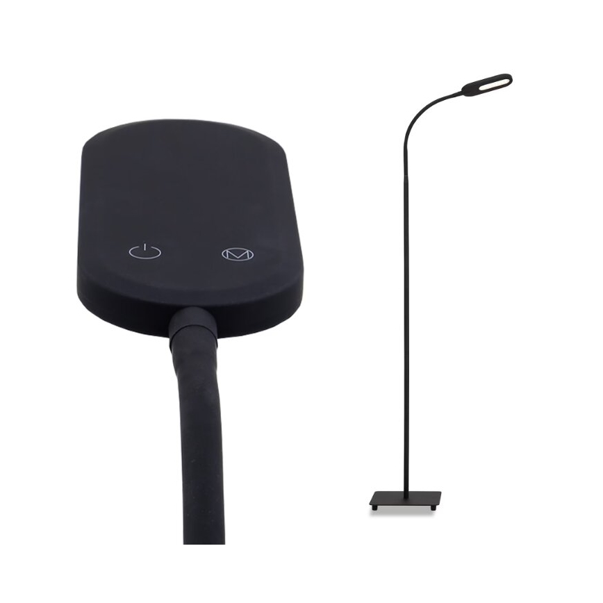 Briloner 1297-015 - LED Himmennettävä joustava lattialamppu LED/6,6W/230V 3000K/4000K/6000K