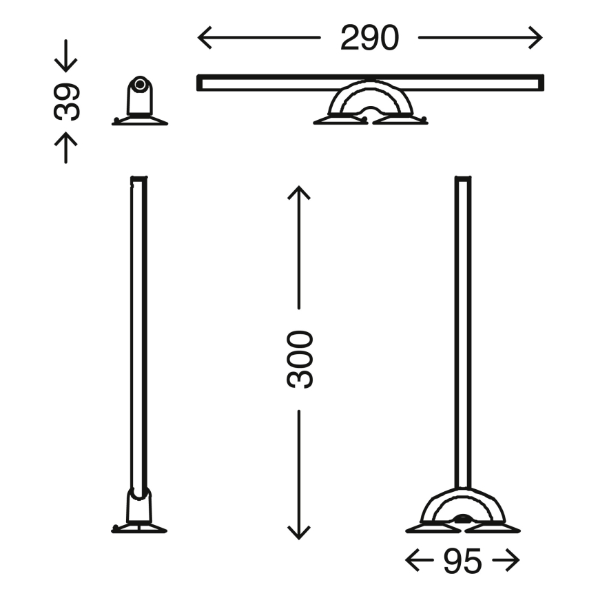 Briloner 2007-019 - LED-himmennettävä peilivalaisin LED / 7W / 230V 2700-6500K