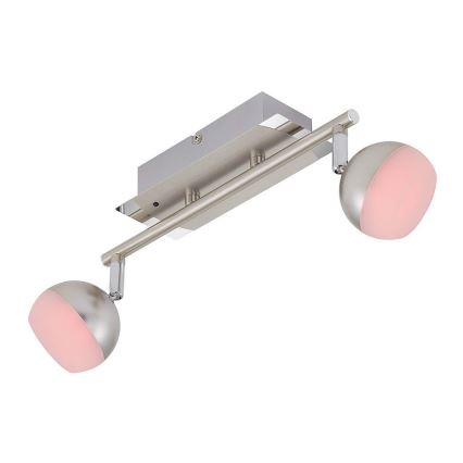 Briloner 2040-022 - LED RGB Himmennettävä kohdevalo 2xLED/3,3W/230V + Kauko-ohjaus