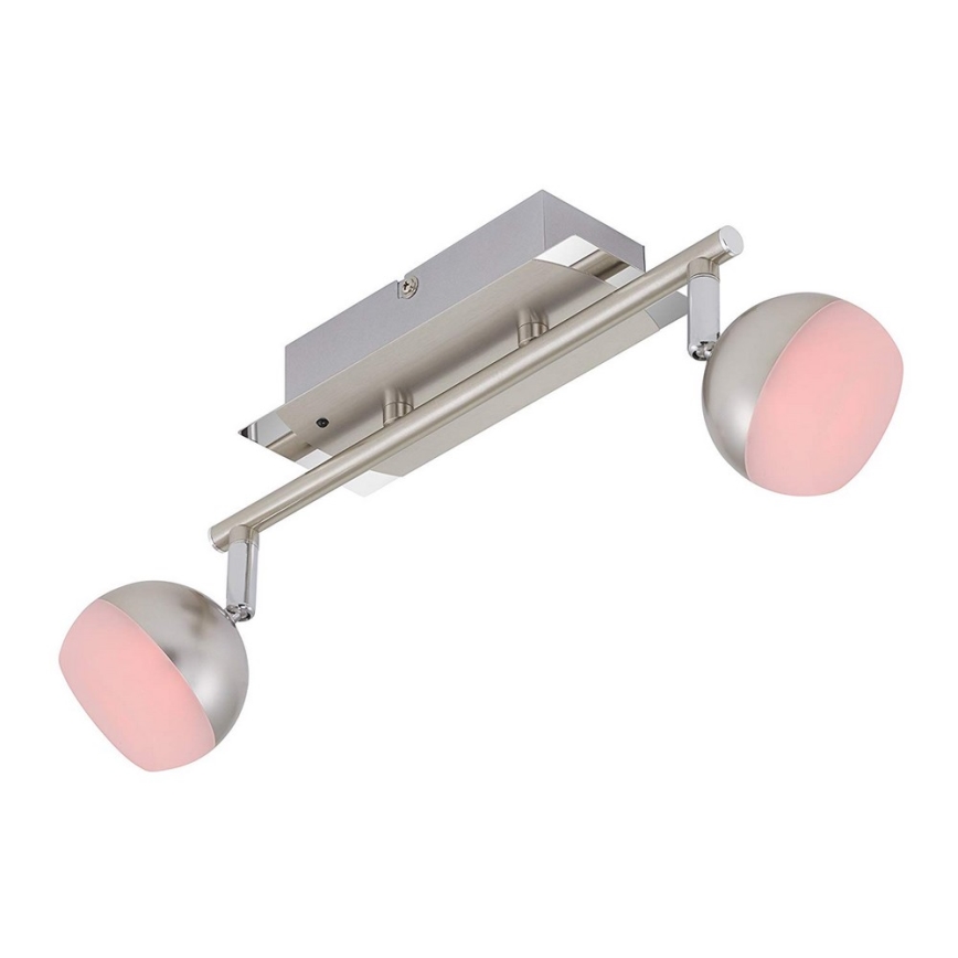 Briloner 2040-022 - LED RGB Himmennettävä kohdevalo 2xLED/3,3W/230V + Kauko-ohjaus