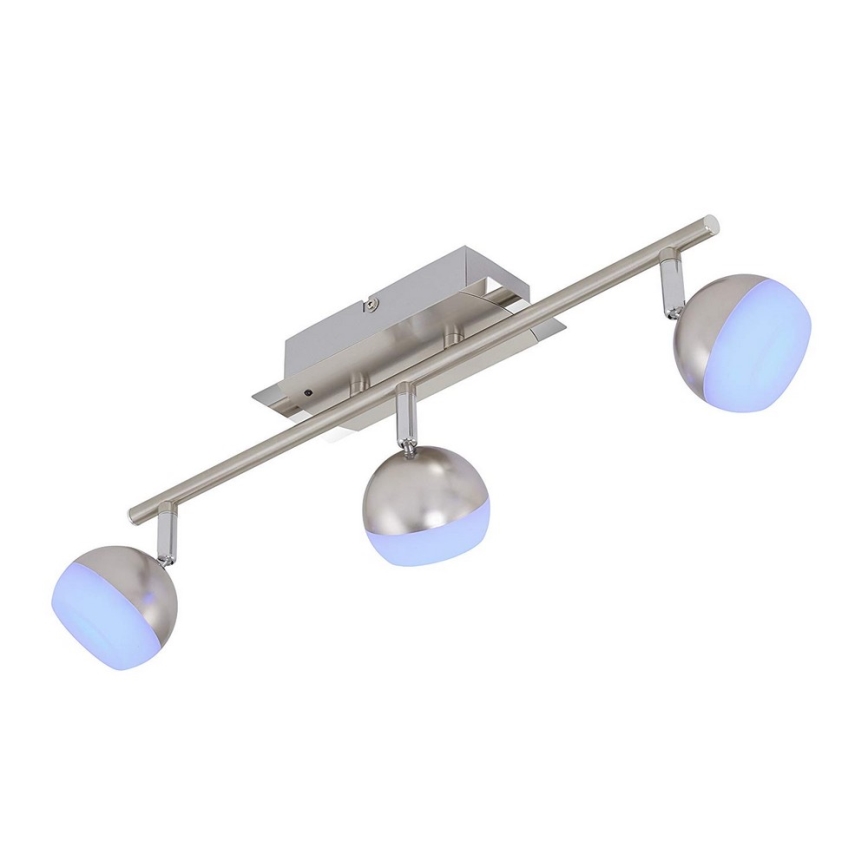 Briloner 2040-032 - LED RGB himmennettävä kohdevalaisin 3xLED/3,3W/230V + kaukosäädin